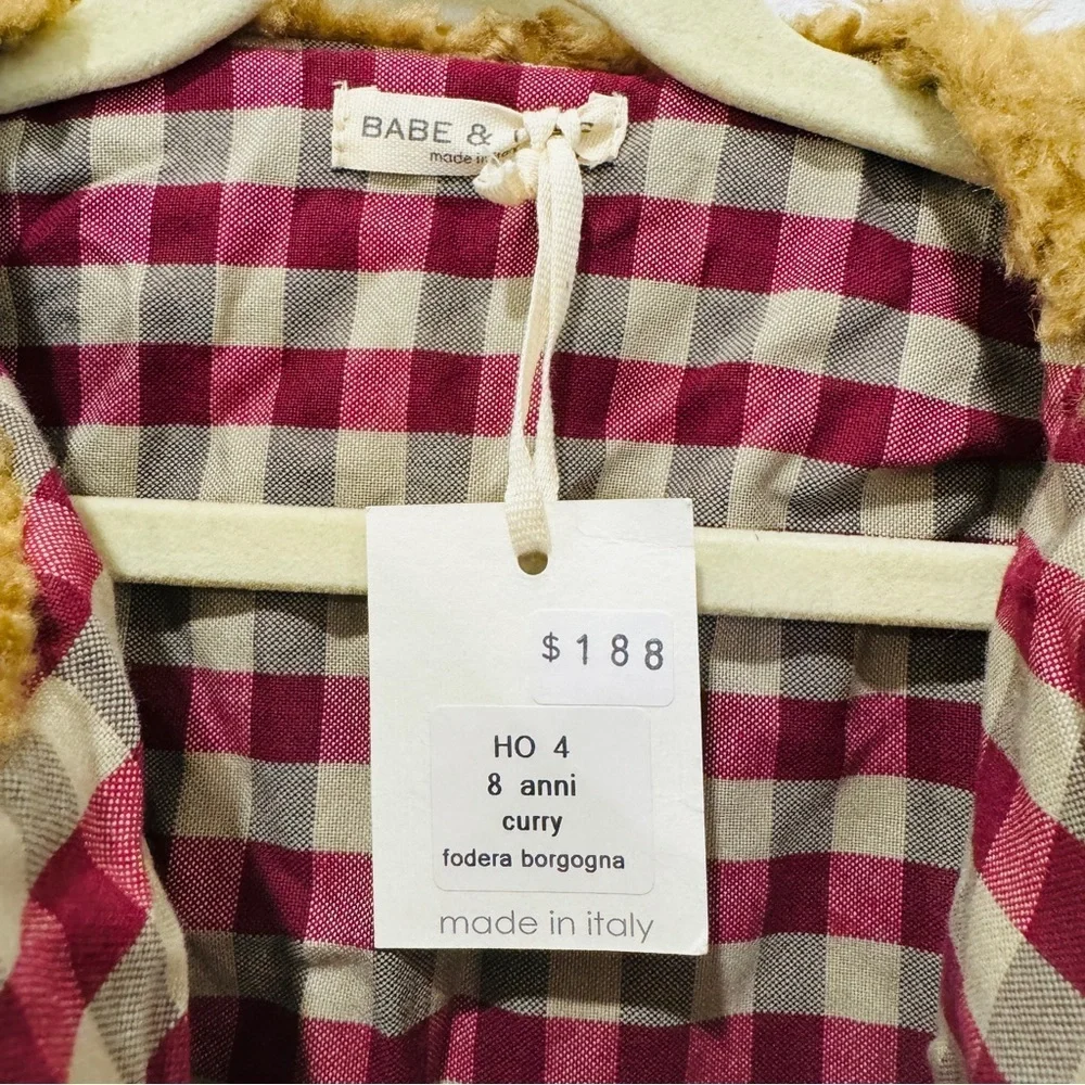 Babe & Tess kids Cozy Brown teddy Jacket coat NEW